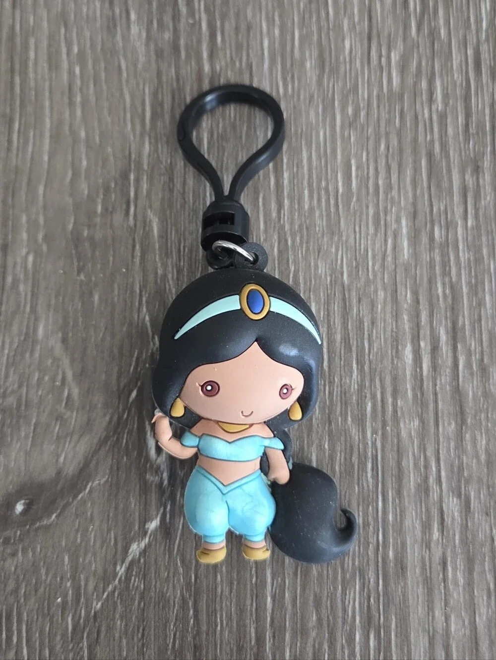 Disney Princess Jasmine 3D Figural Keychain Backpack Clip
